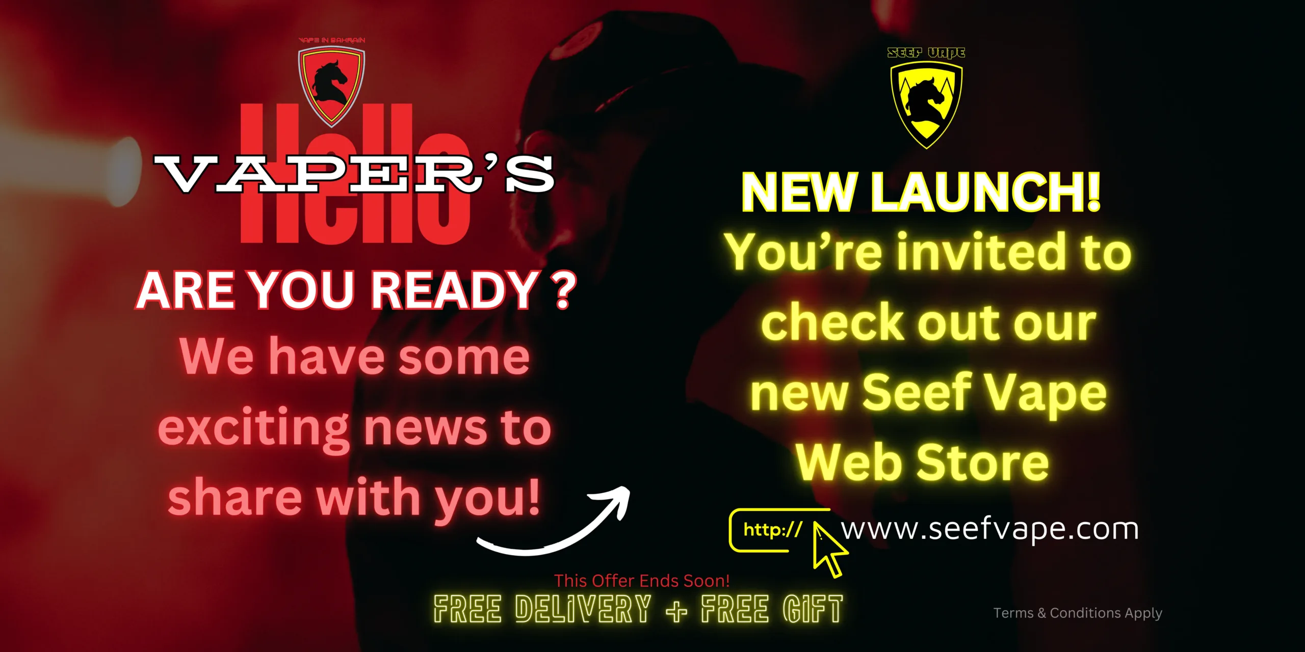 Seef Vape Web Store New Launch